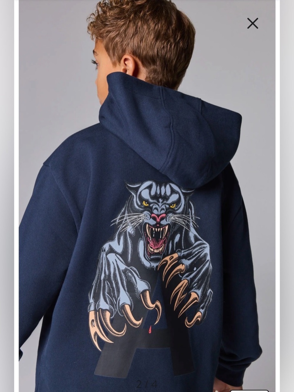 SmALLSAINTS Kids' Beast Cotton Graphic Hoodie size 11/12 NWOT
